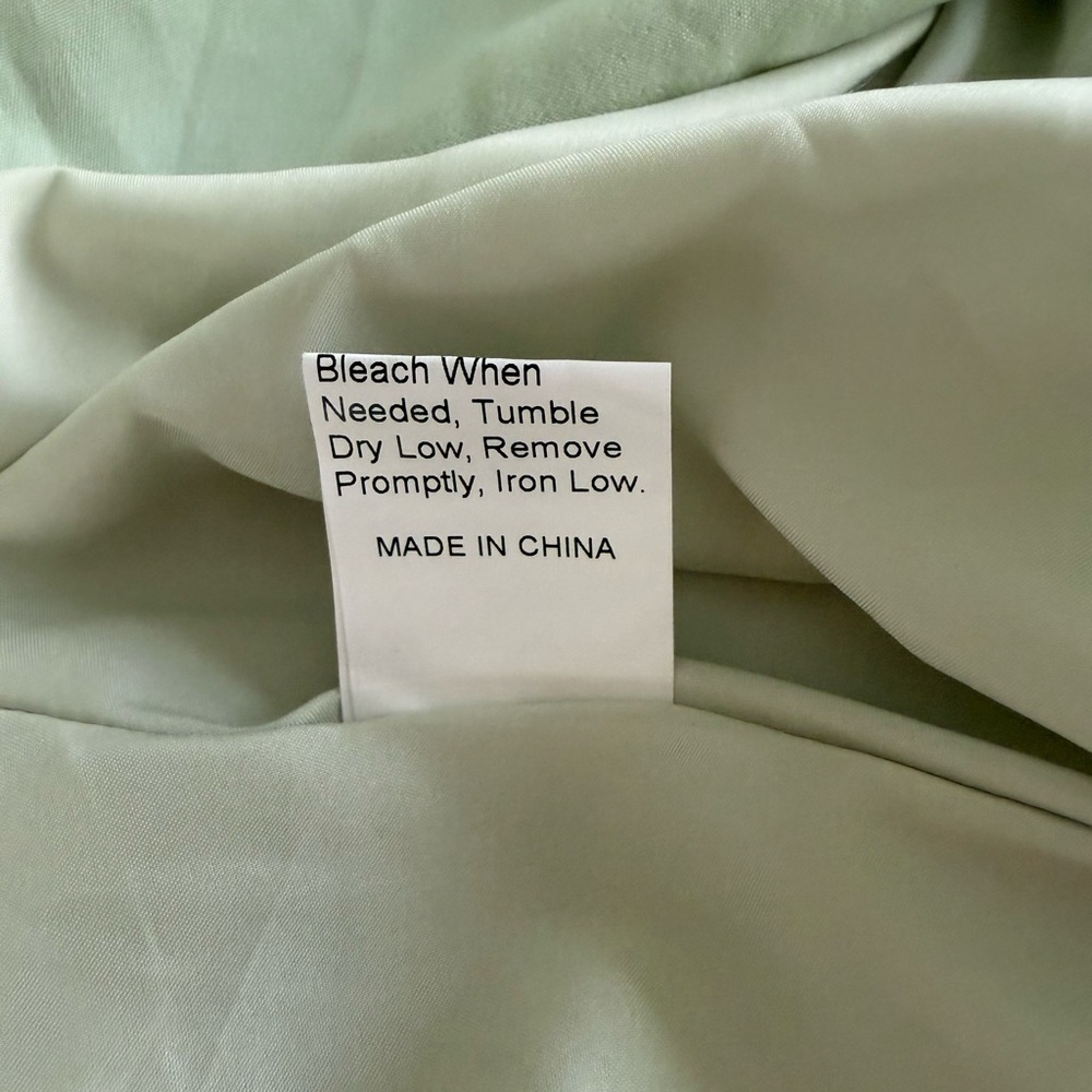 Arshiner Light Green Ruffle Dress - Picture 9 of 9